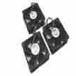 F1238x12b1 Mechatronics Lot Of 3 Tube Axial 12v Dc Fans 120mm X 38mm