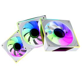 Fexadon Tek 798918834021 120mm Rgb Infinity Mirror Case Fan 3 Pack Silent 4 Pin Control Heavy Duty