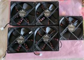 Pva120g12t Foxconn Lot Of 5 12cm 120mm Fan 120x120x25mm Dc12v 0.50a 4 Line