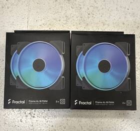 Fractal Fd-fan-pri-al18-pwm-bk Prisma Al-18 180mm Pwm Argb 4-pin Multicolor Led Case Fan Black