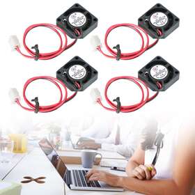 Frezon W001-b191-4pcs 4x Brushless Dc Cooling Blower Fan 12v 0.06a 2006 20x20x6mm Sleeve 2 Pin Wire