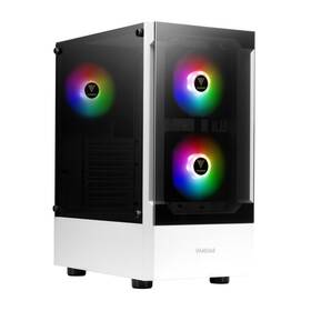Gamdias 848475006567 Talos E3 White Mid Tower Gaming Case With 3 Built-in 120mm Argb Fans
