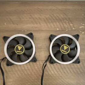 Zt12025l12s Gamdias Hydro Bearing 12v Black Plastic Case Fan Set