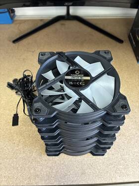 Fn12a-m6 Gamemax 931858738187 120mm Black Frame Argb Fan - High-performance Cooling