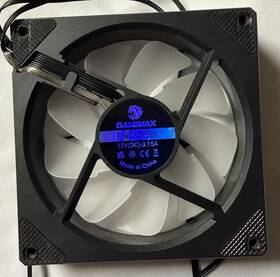 Fn12a-s8i Gamemax 120mm 3-pin 12v Black White Plastic Computer Case Fan