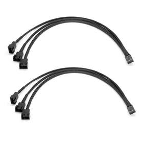 Gavemi 744110350081 Fan Splitter Pwm 4 Pin Pc Case Adapter Cable Compatible 3 P