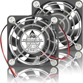 Gda6015b12n45x25225-us Gdstime 2 2-pack Slim 60mm X 15mm Fan 12v High Speed Dual Ball Bearing 60x15mm