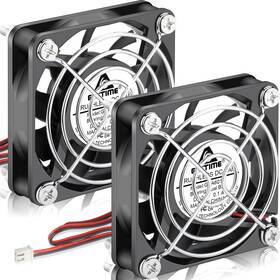 2xgda6015b24n45x25225-us Gdstime 2-pack 24v 6015 60mm X 15mm Dual Ball Bearing Brushless Dc 60x15mm