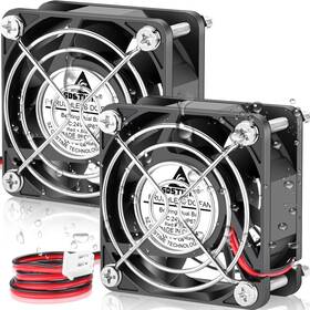 2xgda6025b24n45x25240ip67-us Gdstime 60mm 24v Waterproof Ip67 Cooling Fan 4500 Rpm For Rv Solar Battery 2-pack Strong