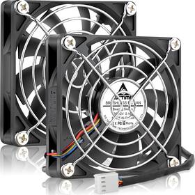 2xgda8015s12n25m25430-us Gdstime Pwm 4-pin 80mm X 15mm Slim Case Fans 12v Silent Pc Computer 80x15mm