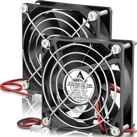 2xgda8025h24n28x25230-us Gdstime 2-pack 80mm X 25mm Fan 24v 2 Pin Brushless Dc Cooling 80x8025mm For Ups A