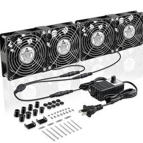 4xgdp1238b12n45d55230tsq Gdstime 4x120mm Ac Computer Fans With Speed Controller Diy Cooling For Gpu Av Systems