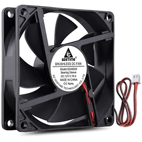 8020 Gdstime 80mm X 20mm 12v Dc Brushless Cooling Fan Sleeve Bearing 2pin