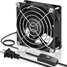B07h8tq7b1 Gdstime 80x25mm Ec Cooling Fan Ac 110v-240v Dual Ball Bearing High Speed