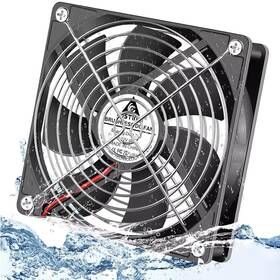 Gda1225b12n25n40ip67-us Gdstime 120mm X 25mm 12v Dc Ip67 Waterproof Fan High Speed Dual Ball Bearing