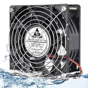 Gda1238b12n30x25240ip67-us Gdstime 120mm X 38mm 12v Dc Waterproof Ip67 Fan High Cfm Dual Ball Bearing 2pin