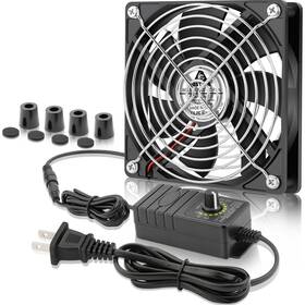 Gdt12025b12v0.45a Gdstime 3-12vt 120mm Computer Fan With Ac Plug 110v 120v 220v 240v Ac-powered Variable Spee