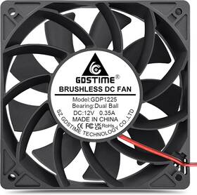 Gdt12025b12v2p2.54ap Gdstime 120mm Case Fan High Air Pressure X 25mm 12v Dc Brushless Cooling