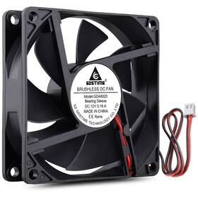 Gdt8020s12v2p2.54 Gdstime 80mm X 20mm 8020 12v Dc Brushless Cooling Fan Sleeve Bearing 2pin