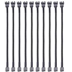De571 Gebildet 10pcs 4 Pin Pwm Fan Extension Cable Male To Female For Pc 3/4 Fans