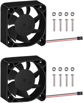4010 Geeekpi 313021323387 2pcs Quiet Fan For Raspberry Pi 4 Cooling 40x40x10mm Dc