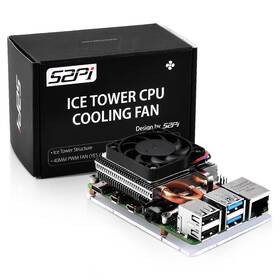 Geeekpi 313055529533 Fan For Raspberry Pi 4 Ultra Thin Ice Tower Cooler Pw