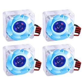 4pcs4010fan Geeekpi 4pcs Fan For Raspberry Pi 4 Quiet Cooling 40x40x10mm 4010 Dc 5v
