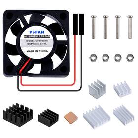 Geeekpi 703501200916 Fan For Raspberry Pi - 30x30x7mm Dc 5v Brushless Cpu Cooling With 7p