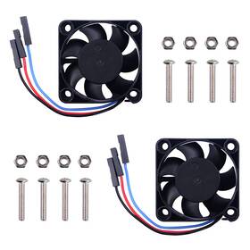 F-0011 Geeekpi Pwm Controllable Fan - 2pcs Speed Adjustable 40x40x10mm Dc 5v Quiet