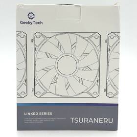 Geeky Tech 198168117620 Tsuraneru Gaming Pc Fans 3-pack White Rgb Computer Cooling