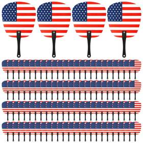 Lec-geetery-1578 Geetery 100 Pcs Independence Day Handheld Fans July 4th Patriotic Bulk S