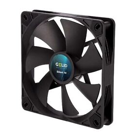 Operation-140x140x25 Gelid Solutions Silent 14 Black-case Fan 140mm-3 Pin-silent