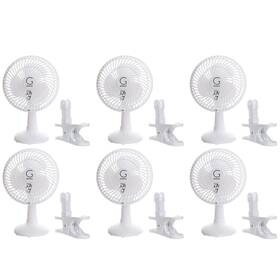Genesis 811691026121 A1clipfanwhite-6pk Clip Fan White 6 Inch Piece Pack