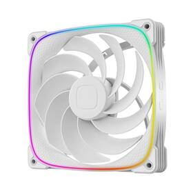 2503r-14w Geometric Future 974433741158 Squama Argb 140mm Reverse Blade Pc Case Fan White
