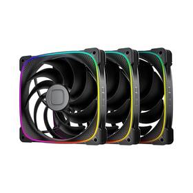 Geo-s2503b-14t Geometric Future Squama 2503 Rgb Pwm Fan - 140mm 3 Pack Performance And Silent Balance Dua