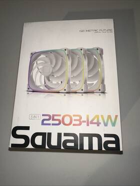 Gf-sq-2503rw-1p Geometric Future 120mm Argb Case Fan Squama 2503rw 3 Pack Intake Type Ring