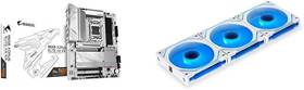 B650 Gigabyte 445032930988 Aorus Elite Ax Ice And Lian Li Uni Fan Sl-infinity 120 Rgb Triple Pa
