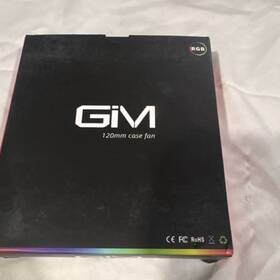Kb-12 Gim 120mm Rgb Case Fan Single Pack Black White Plastic Cooling