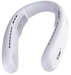 Gobi Heat 810141674172 Halo-ic Wearable Neck Fan Hands-free Personal Cooling Device W