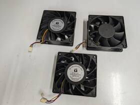 12038h Goldenor Etch Lot Of 3 Ultra High Airflow 12v 3.0a Mining Server Case Fan 120x38mm 4.8 Inch 4-pin