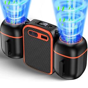 Fl-223 Gozaca 10000mah Personal Waist Fan 3 Speeds 12500rpm Strong Airflow With Up To 24h