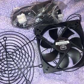 Gaj12025b Guanjing Ball Bearing Dc Brushless Case Fan 3-pin Black Plastic With Grill