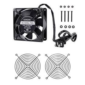 A38b Guiandjing 120mm X 38mm Cooling Fan 110v 120v Dual Ball Bearing High Cfm 3000rpm With Ac