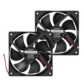 D25b1800rpm Guiandjing 1225 Cooling Fan 120mm X 25mm 1800rpm Dc 12v 2pin Ball Bearing Brushless 2 Pa