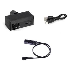 Gajdm12 Guiandjing 4pin Pwm Fan Speed Controller Type-c Input Knob