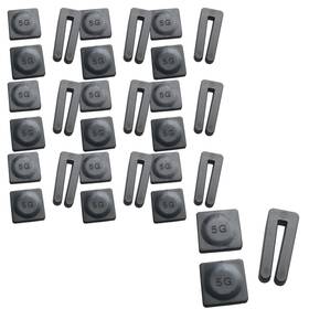 B-cfbbcwf-10 Hscgin Ceiling Fan Balance Kit 10pcs Black Plastic Balancing Clips And 20pcs Self-ad