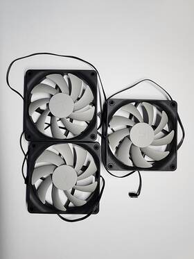 Cl-y101 Hyte Flow Fe12 120mm Case Fan Black X3 Fans