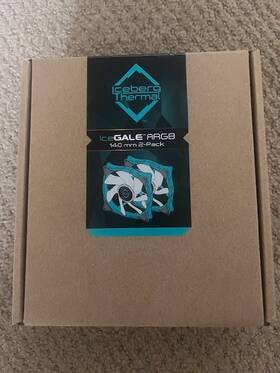 Iceberg Thermal 850017189201 Icegale14a-d0a Icegale - Case Fan Argb 140 Mm Teal 2-pack