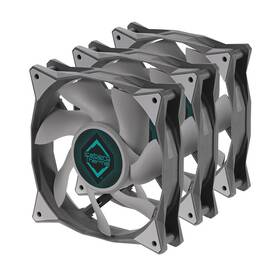 Iceberg Thermal 850017189447 Icegale 120mm Pwm Premium Case Fan 3-pack Gray