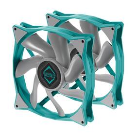 Iceberg Thermal 850017189553 Icegale Xtra 140mm Pwm Ball Bearing Case Fan 2-pack Teal